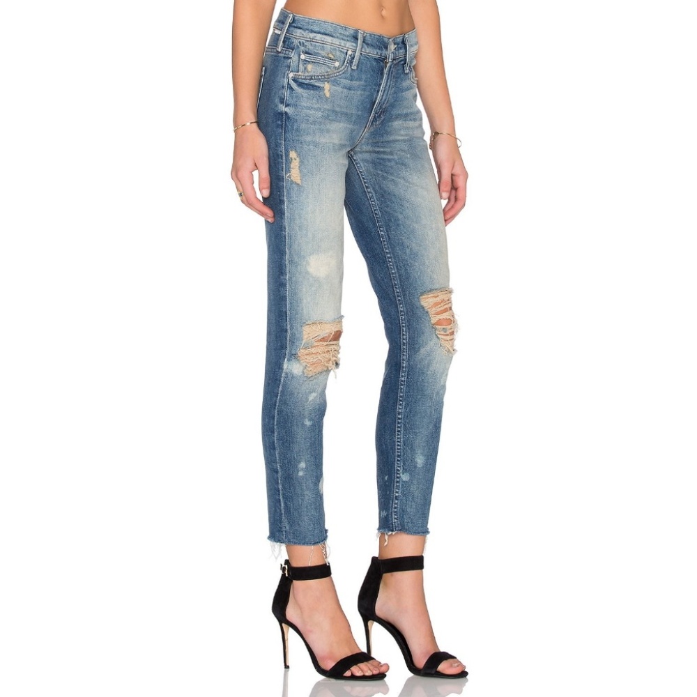 Mother The Dropout Fray Reckless Jeans